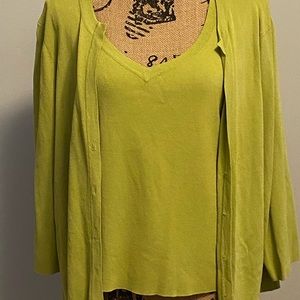 EXCELLENT CONDITION! Green.Cardigan set